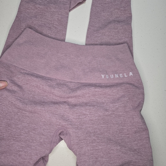 YoungLA Women's Purple High-Waisted Leggings Size XS - Picture 7 of 9